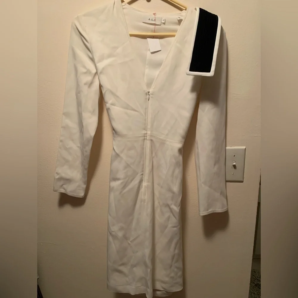 ALC Carter Zip Front Crepe Dress - Picture 2 of 9